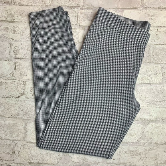 Ann Taylor Factory Ponte Pants Houndstooth leggings Pull On Size M - Picture 1 of 8